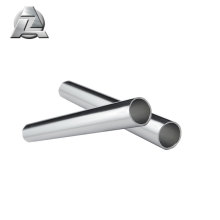 matte silver round aluminium alloy tube